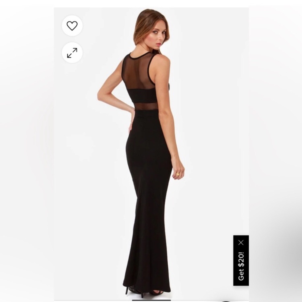 LULU’S • LASTING IMPRESSIONS • Elegant Black Maxi Evening Dress - Picture 6 of 13